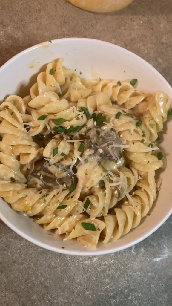 leek mushroom pasta